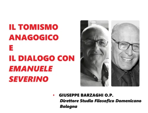 25 gennaio – Milano, Il Tomismo anagogico e il dialogo con Emanuele Severino