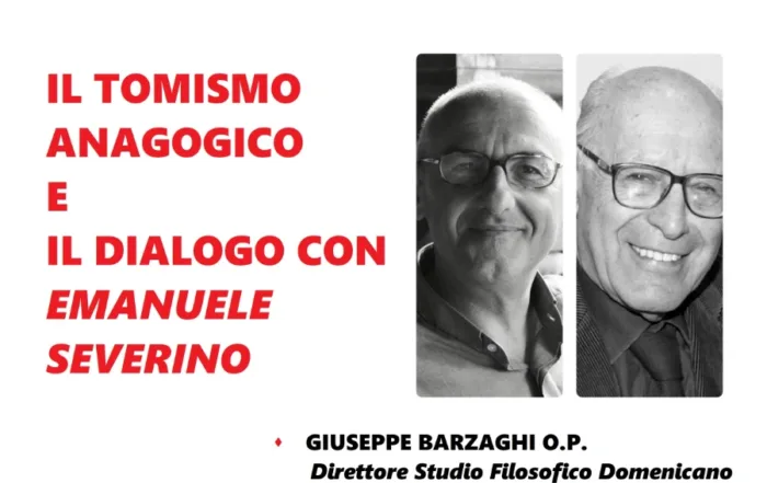 Volantino evento 25 gennaio 2024 di Tomismo anagogico ed Emanuele Severino