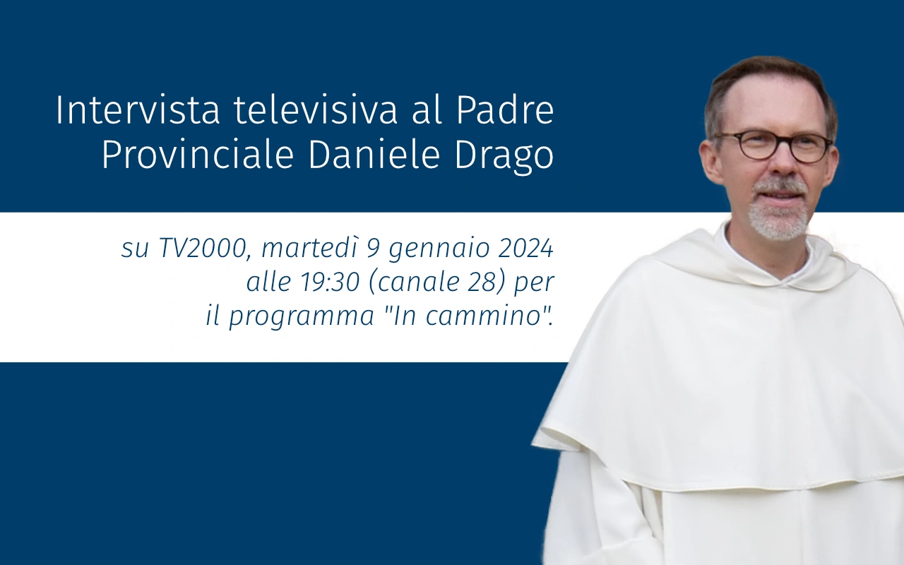 Intervista televisiva al Provinciale padre Daniele Drago op